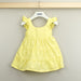 Babidu Girls Yellow Cotton Dress