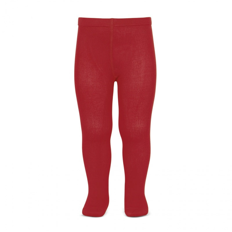 Cóndor Red Plain Stitch Tights