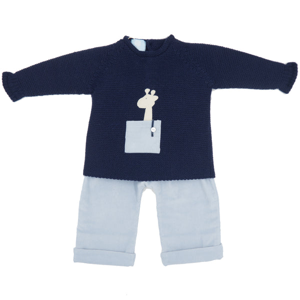 Floc Baby Boys Blue Outfit Set