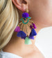LC Tartaruga Purple Drop Tassel Earrings