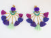 LC Tartaruga Purple Drop Tassel Earrings