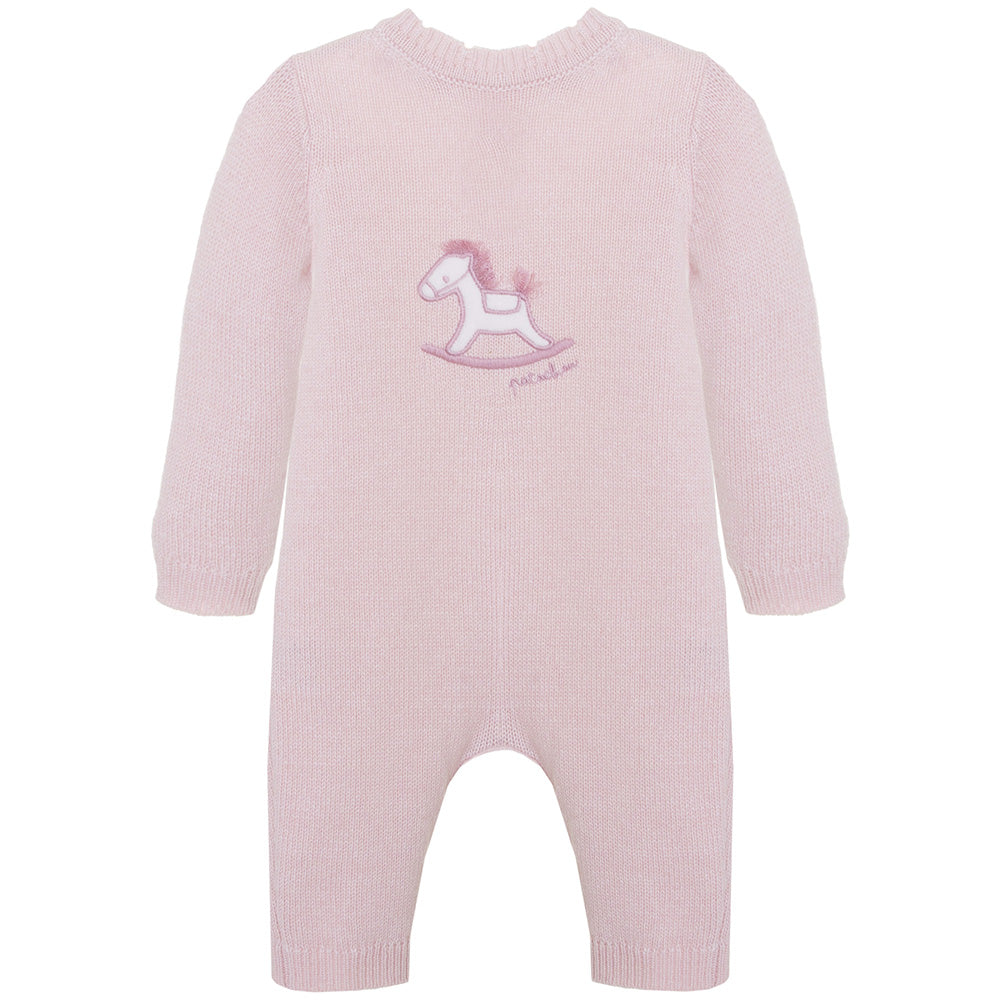 Patachou Baby Girls Pink Knitted Romper