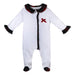 Patachou Baby Girls White & Tartan Velour Babygrow