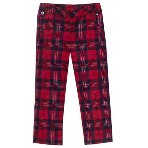 Red plaid best sale pants for boys