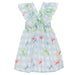 Patachou Girls Blue Cotton Check Sundress