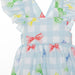 Patachou Girls Blue Cotton Check Sundress