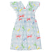 Patachou Girls Blue Cotton Check Sundress