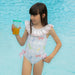 Patachou Girls Blue Check Swimsuit