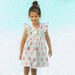 Patachou Girls Blue & Red Strawberry Sundress