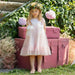 Patachou Girls Pink Spotted Tulle Dress