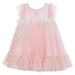 Patachou Girls Pink Spotted Tulle Dress