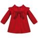 Patachou Girls Red Ruffle Coat