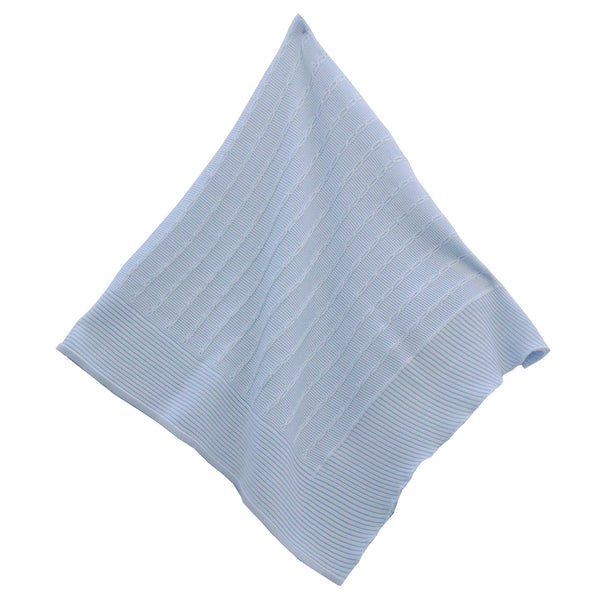 Pretty Originals Cotton Blue Baby Shawl