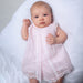 Sarah Louise Baby Girls Pink Voile Dress & Panty Set