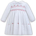 Sarah Louise Baby Girls White Hand-Smocked Dress