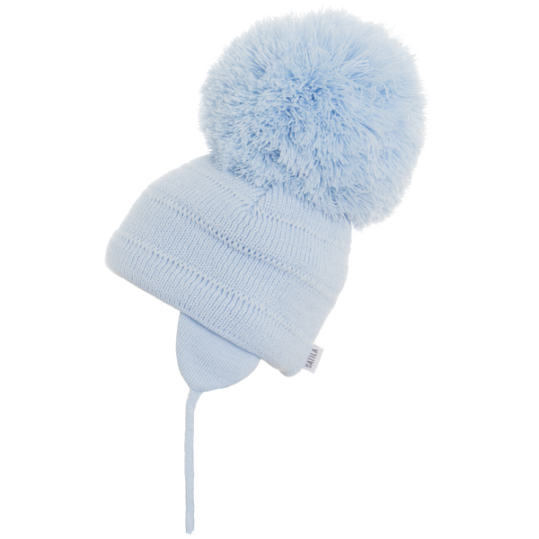 Sätila of Sweden Tuva Blue Big Pom Hat