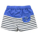Weekend à la Mer Boys Blue & Navy Striped Swim Shorts