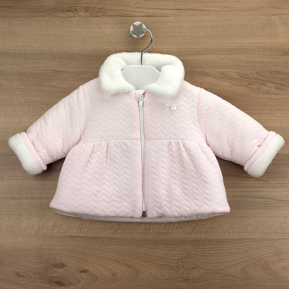 Babidu Girls Pink Quilted Coat