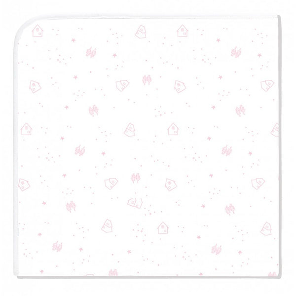 Babidu Pink Forest Print Baby Blanket