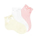Cóndor Ankle Socks with Matching Bow Cream White Pink