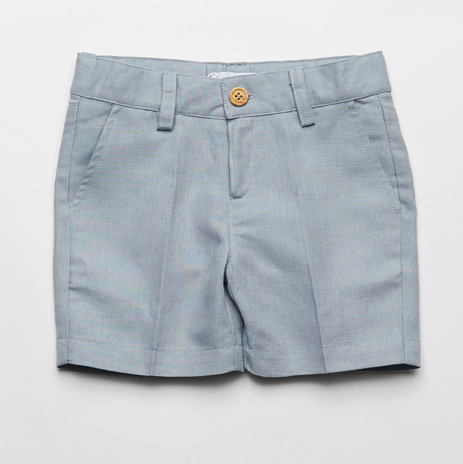 Fina Ejerique Boys Blue Linen Shorts