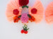 LC Tartaruga Pink Cherry Tassel Earrings