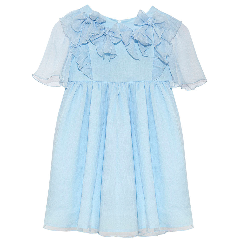 Patachou Girls Blue Chiffon Dress