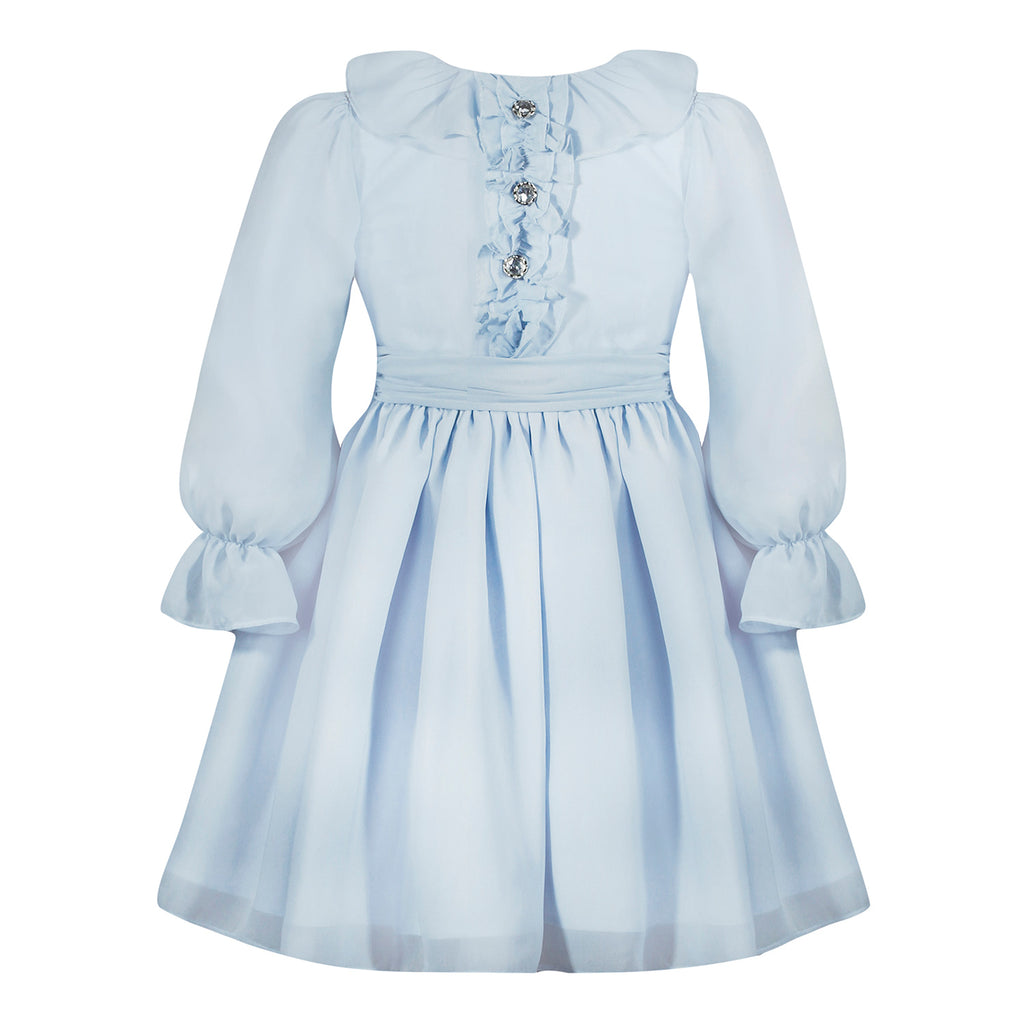 Patachou Girls Blue Chiffon Dress