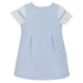 Patachou Girls Blue Cotton Jersey Dress