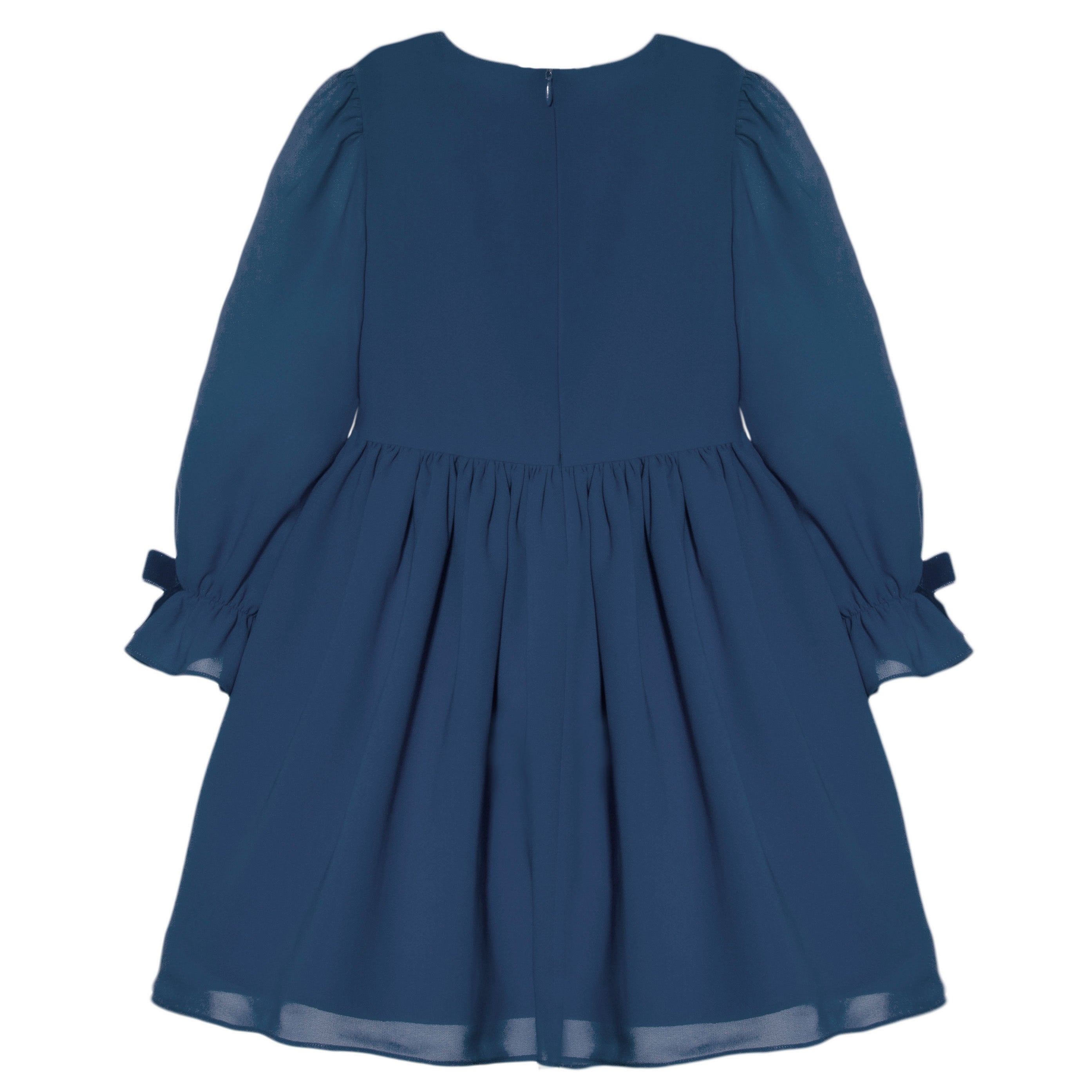 Patachou Girls Navy Blue Chiffon Dress | Lucas & Luna Patachou Girls Navy Blue Chiffon Dress | Lucas & Luna