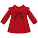 Patachou Girls Red Ruffle Coat