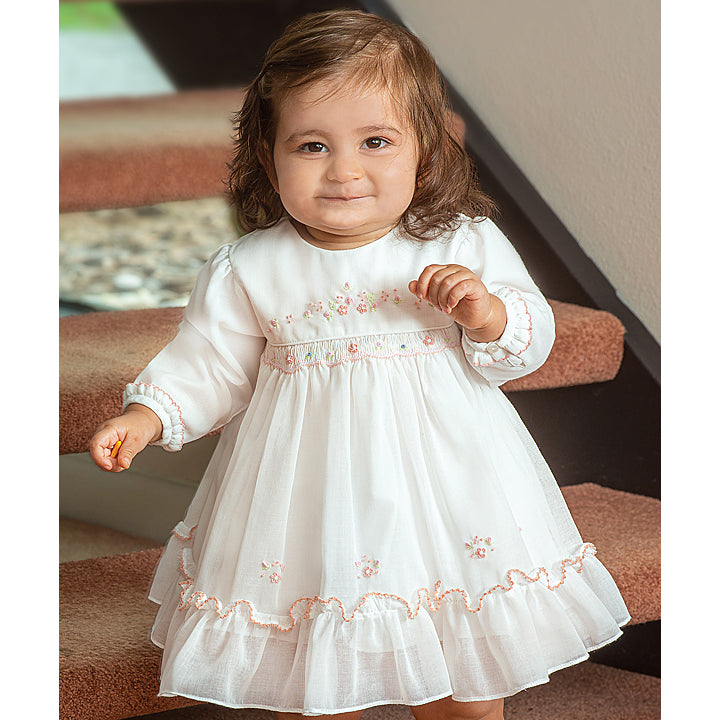 New Born Dress_Faye White Lace Baby Dress - faye