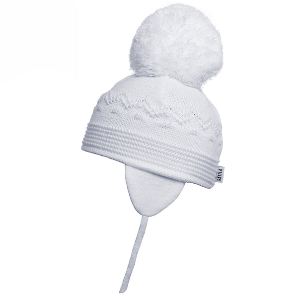 Sätila of Sweden Belle White Big Pom Hat