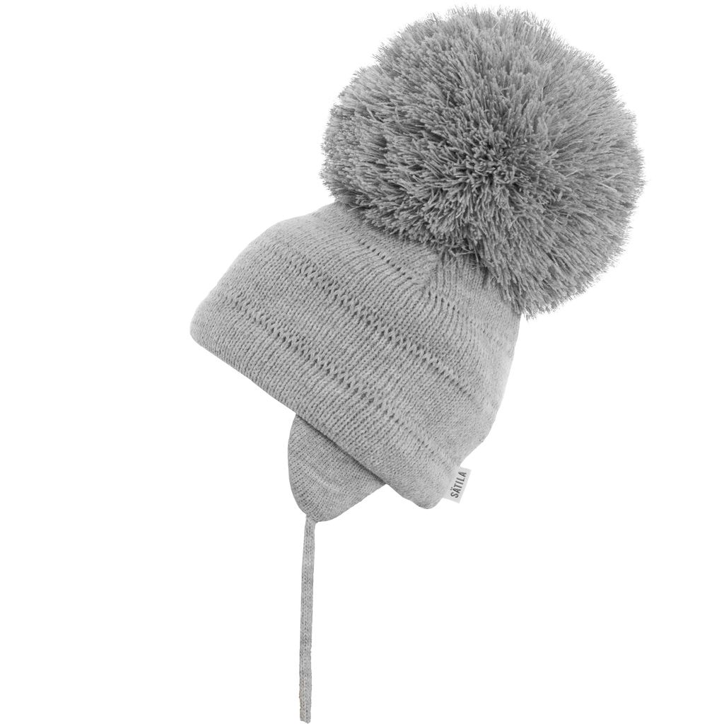 Sätila of Sweden Tuva Grey Big Pom Hat