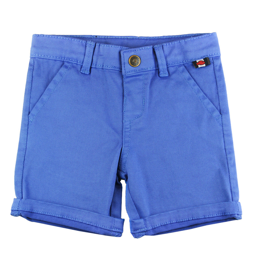 Weekend à la Mer Blue Cotton Shorts