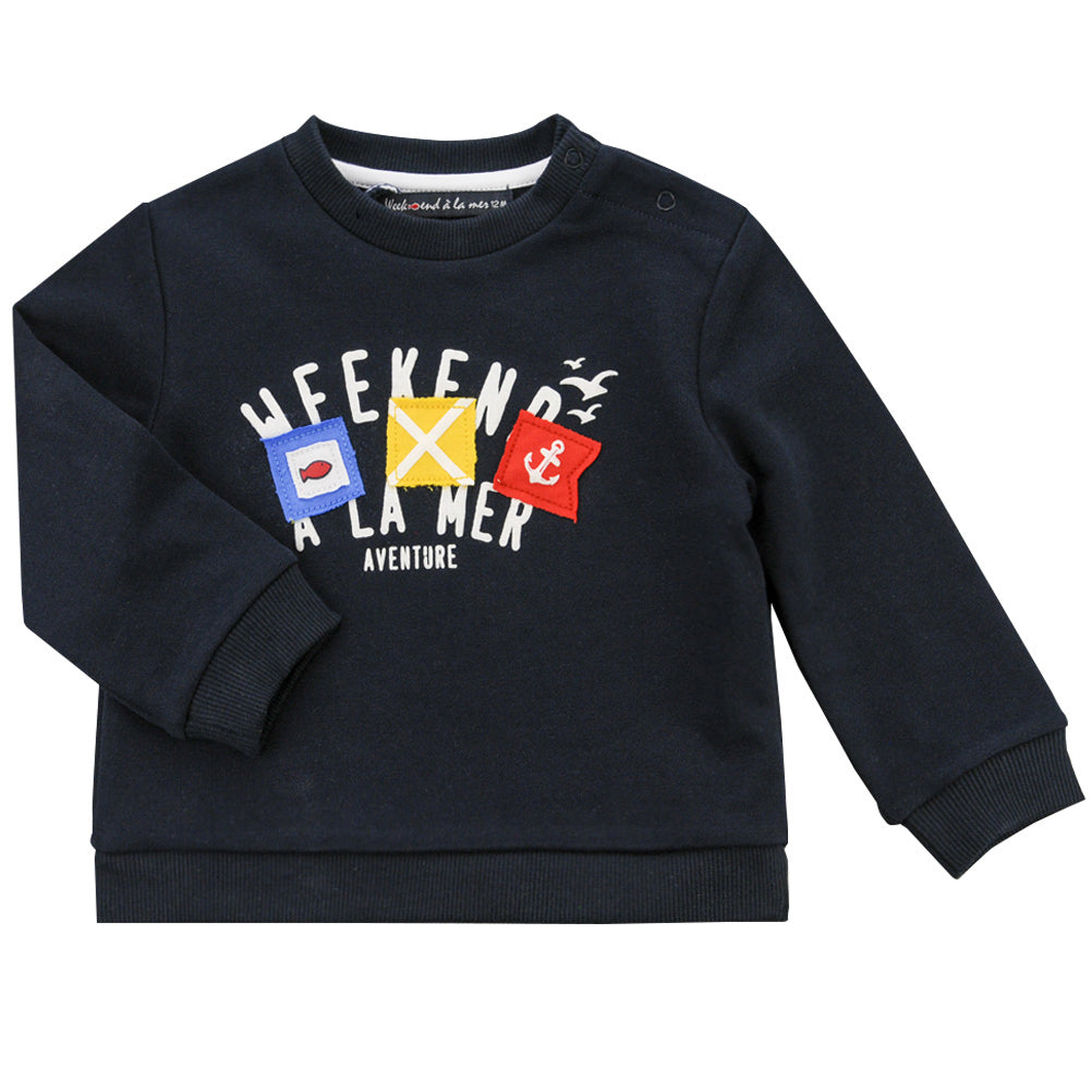 Weekend à la Mer Navy Sweater