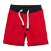 Weekend à la Mer Red Cotton Shorts