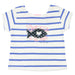 Weekend à la Mer Girls Blue Striped T-Shirt